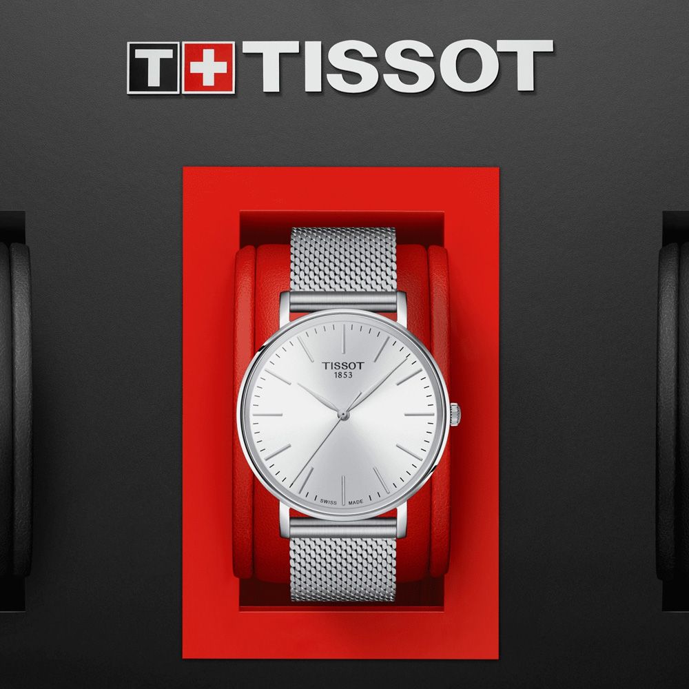 TISSOT 天梭 EVERYTIME 簡約經典腕錶 禮物推薦 送禮首選 40mm/T1434101101100