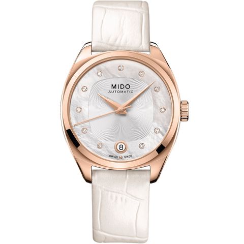 MIDO 美度官方授權經銷商 Belluna Royal優雅雋永真鑽特別版套錶組-M0243073711600/33mm