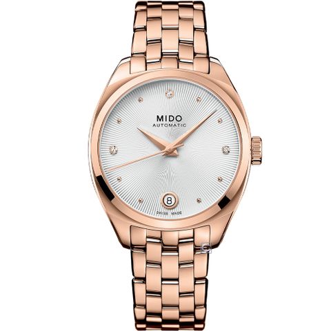 MIDO 美度官方授權經銷商 Belluna Royal真鑽機械女錶-M0243073303600/35mm