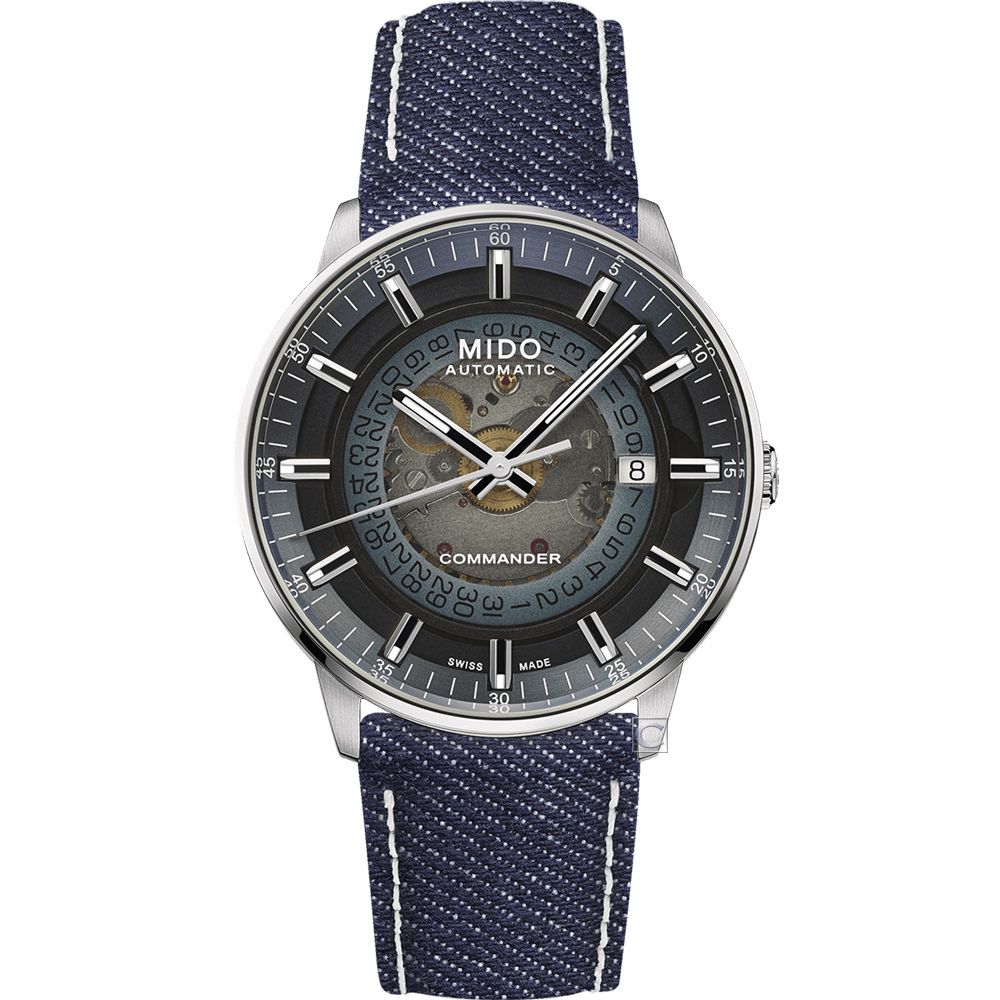 MIDO 美度 Commander 單寧漸層機械腕錶-藍 男錶 女錶(M0214071841100)/40mm