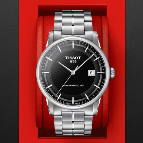 TISSOT 天梭 LUXURY 簡約時尚機械腕錶 雙11 特惠 41mm/T0864071105100