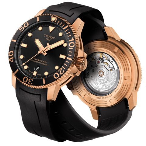 618購物節★送好禮TISSOT 天梭 Seastar 1000 海洋之星300米陶瓷錶潛水錶 T1204073705101