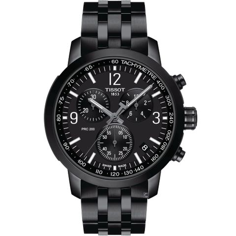 TISSOT 天梭 官方授權 T-Sport PRC 200 CHRONOGRAPH計時腕錶-T1144173305700/43mm