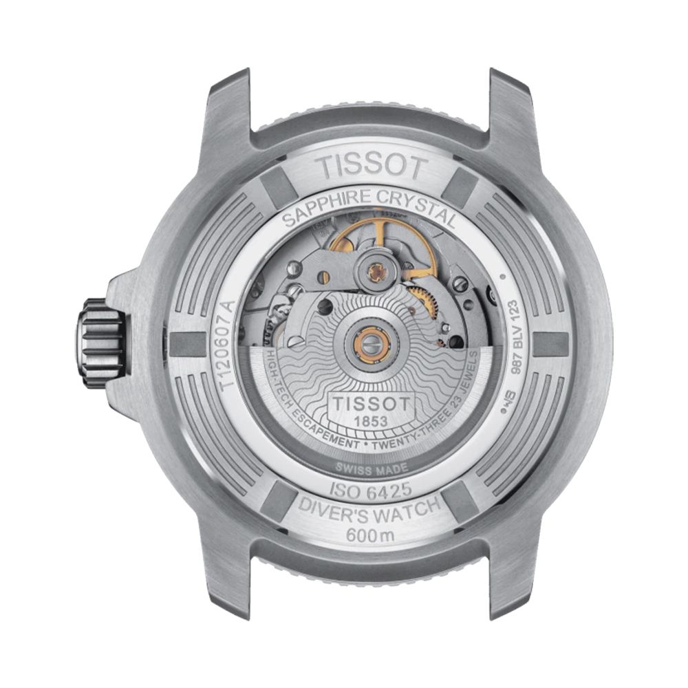 TISSOT 天梭 Seastar 2000 海洋之星600米潛水機械錶-藍/46mm T1206071104101
