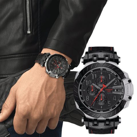 TISSOT 天梭 雙11購物節送好禮  T-RACE MOTOGP 2022 限量賽車機械錶-45mm T115.427.27.057.01