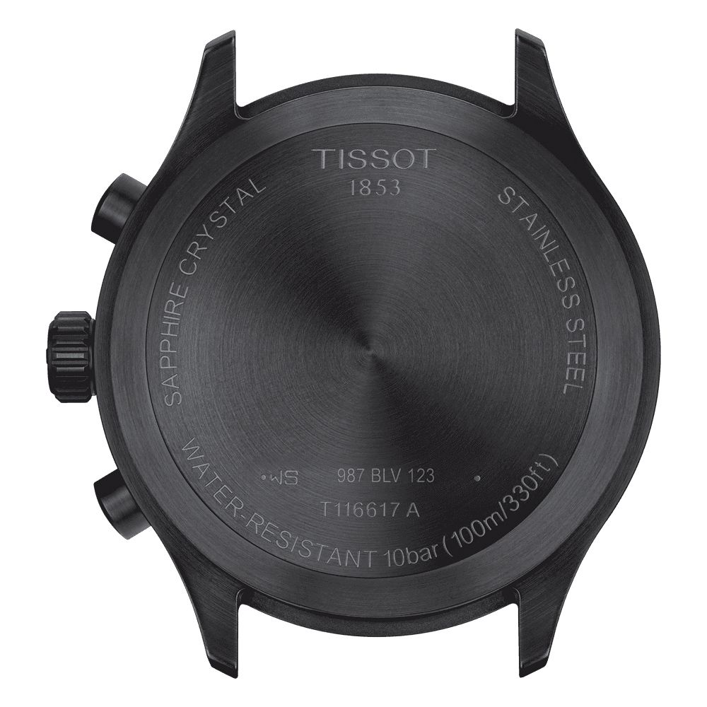 TISSOT 天梭 韻馳系列 Chrono XL計時手錶-黑/45mm T1166173605200