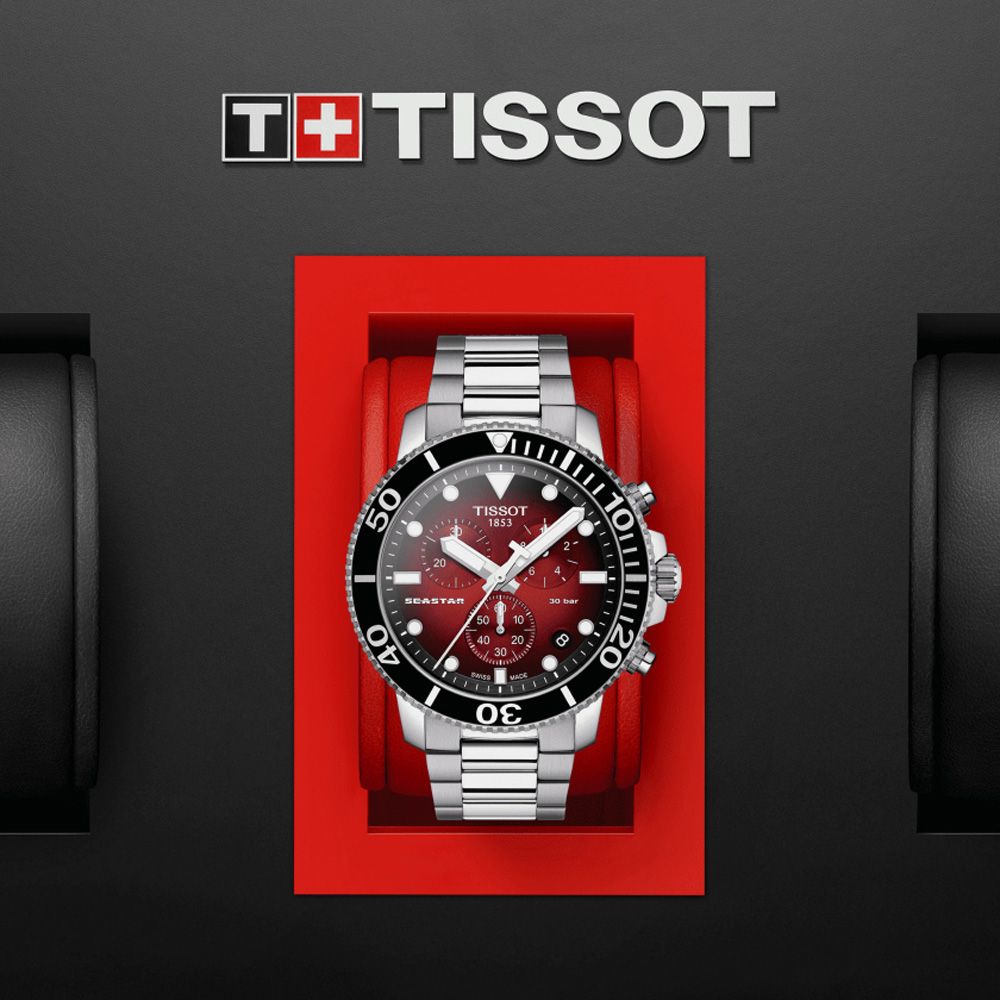 TISSOT 天梭 Seastar1000 海洋之星 潛水石英腕錶 雙11 特惠 455mm/T1204171142100