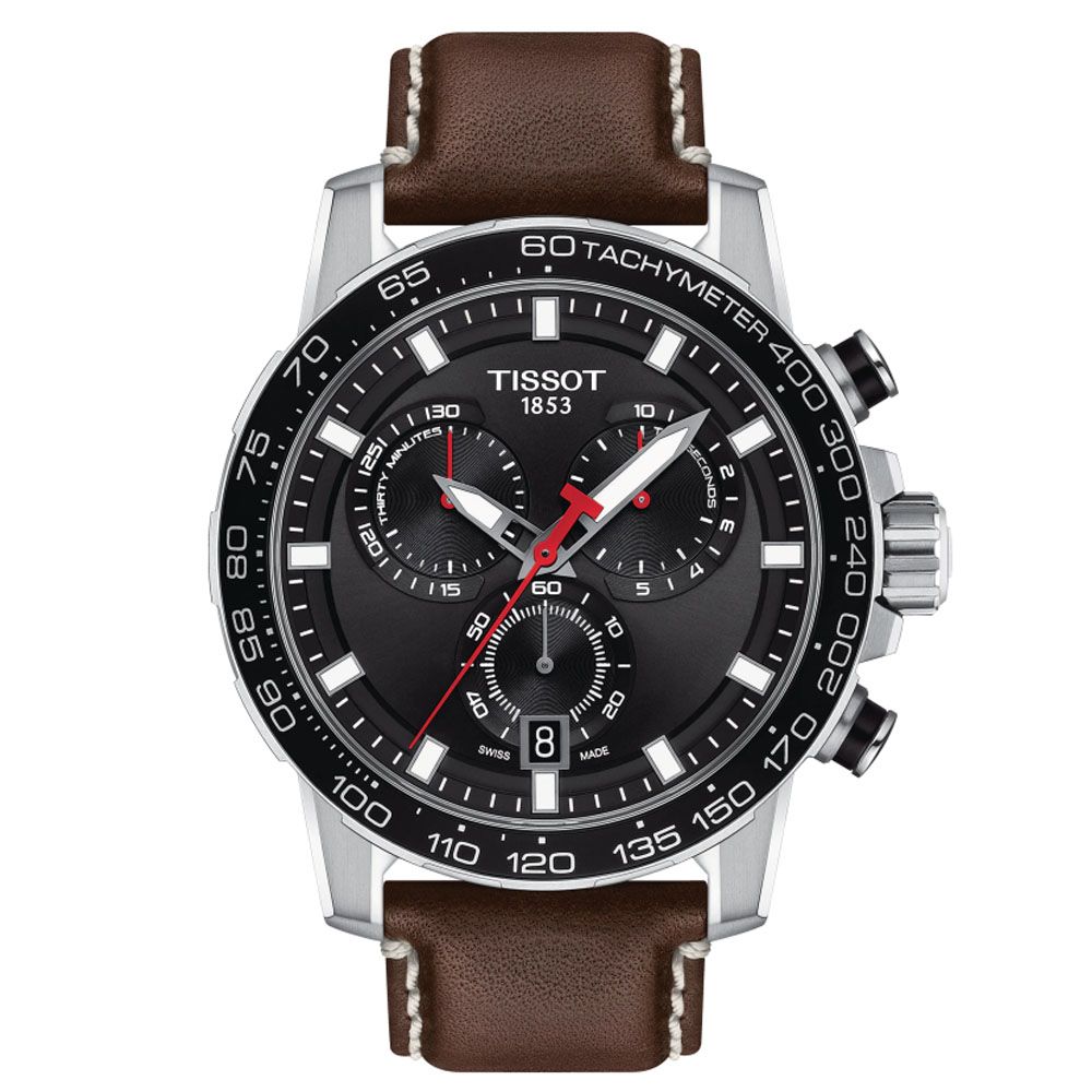 TISSOT 天梭 SUPERSPORT 三眼計時腕錶 禮物推薦 送禮首選 45.5mm/T125.617.16.051.01