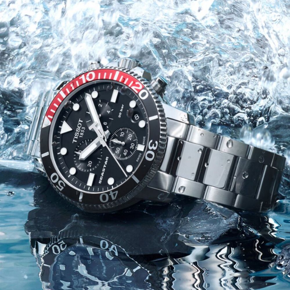 TISSOT 天梭 SEASTAR1000海星系列 300m 潛水計時腕錶 雙11 特惠 455mm / T1204171105101