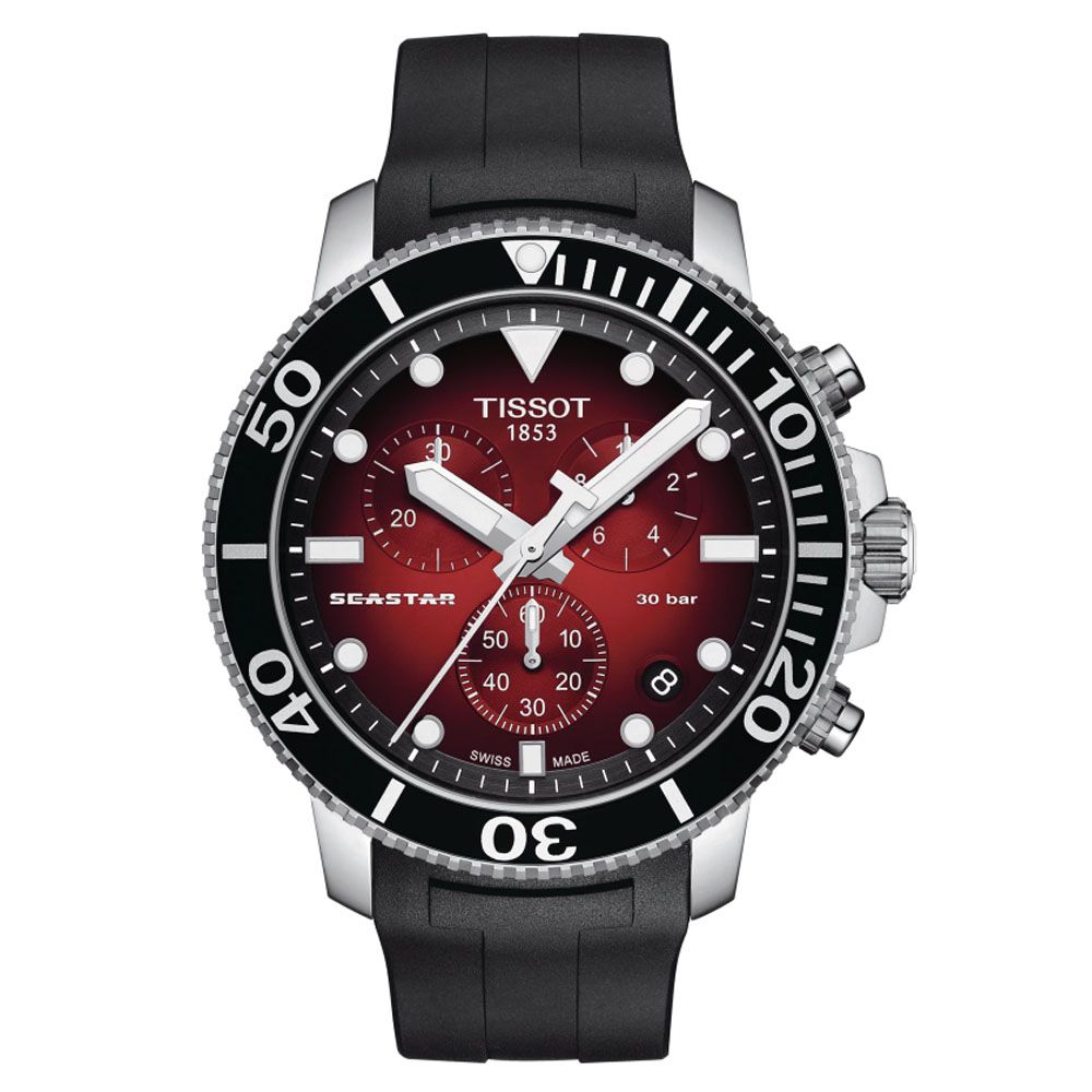 TISSOT 天梭 SEASTAR1000海星系列 300m 潛水計時腕錶 雙11 特惠 455mm / T1204171742100