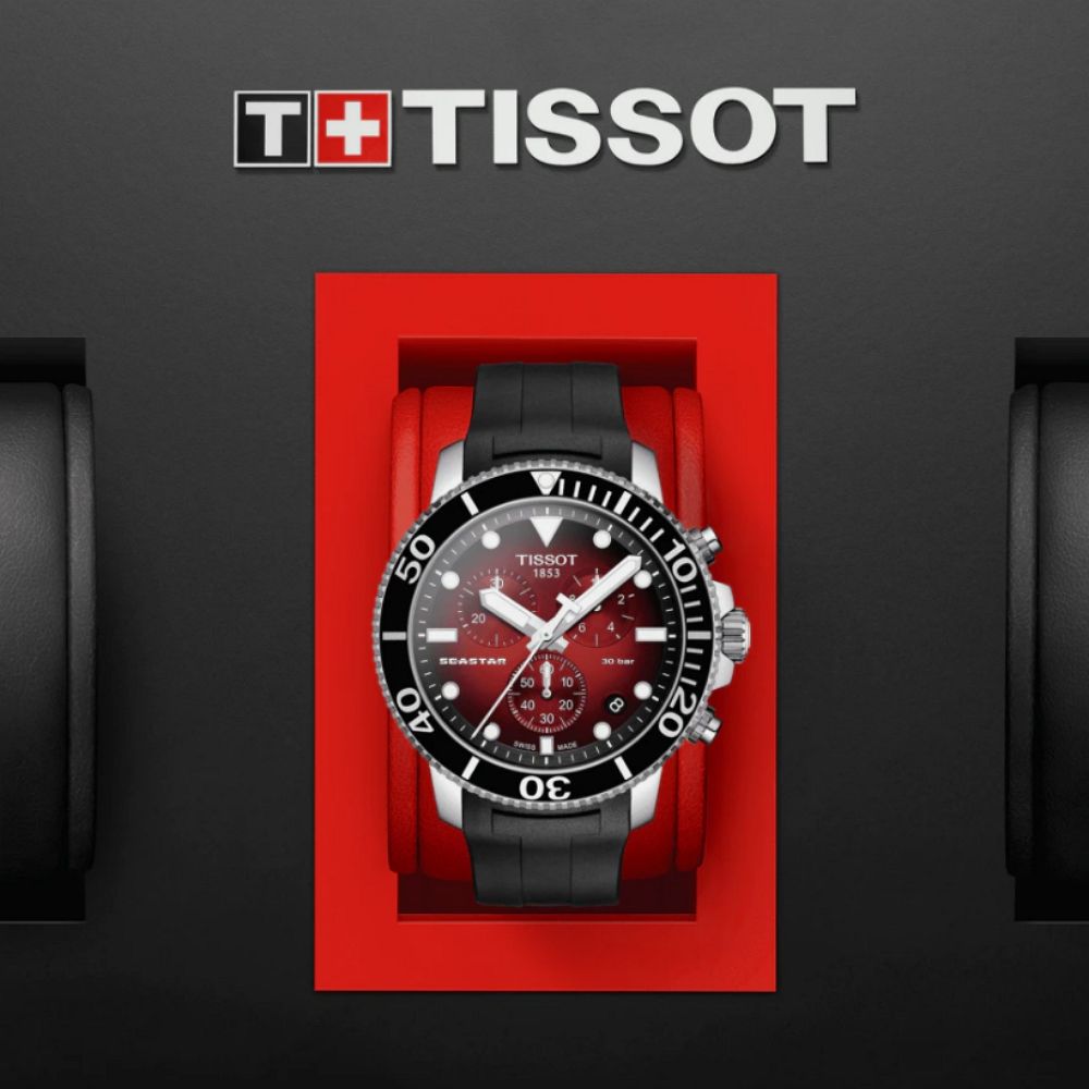 TISSOT 天梭 SEASTAR1000海星系列 300m 潛水計時腕錶 雙11 特惠 455mm / T1204171742100