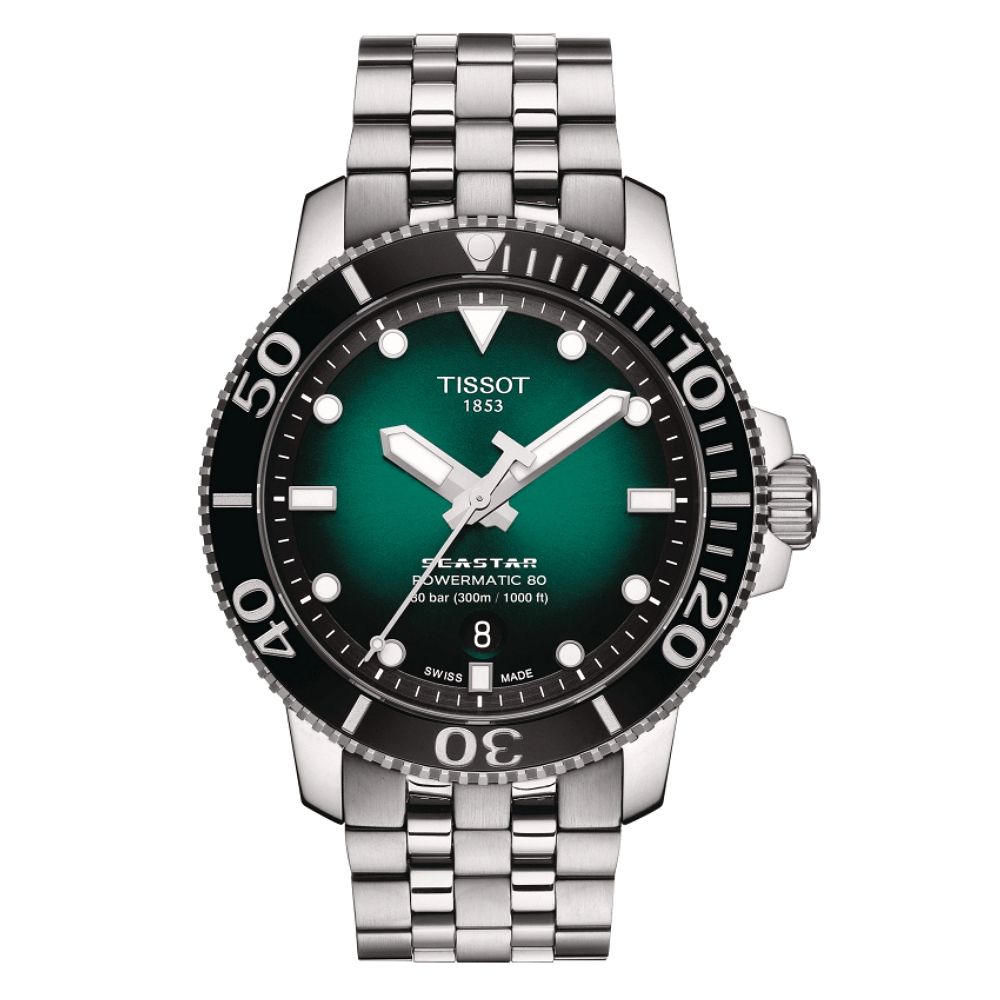 TISSOT 天梭 SEASTAR1000 海洋之星 300米 潛水機械腕錶 禮物 推薦 43mm/T1204071109101