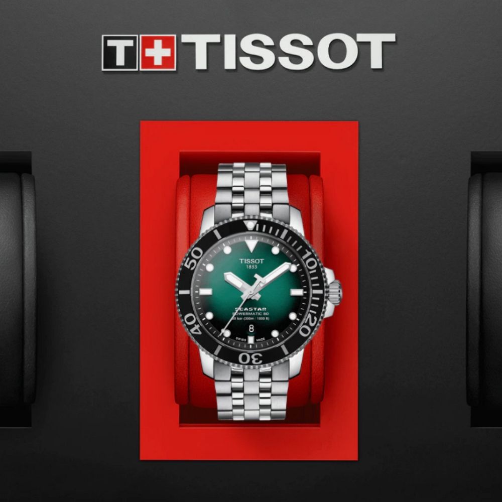 TISSOT 天梭 SEASTAR1000 海洋之星 300米 潛水機械腕錶 禮物推薦 送禮首選 43mm/T120.407.11.091.01