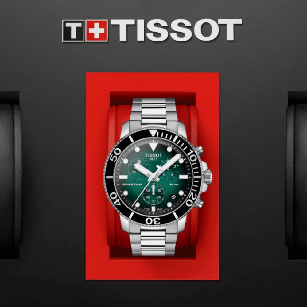 TISSOT 天梭 SEASTAR1000海星系列 300m 潛水計時腕錶 雙11 特惠 455mm / T1204171109101