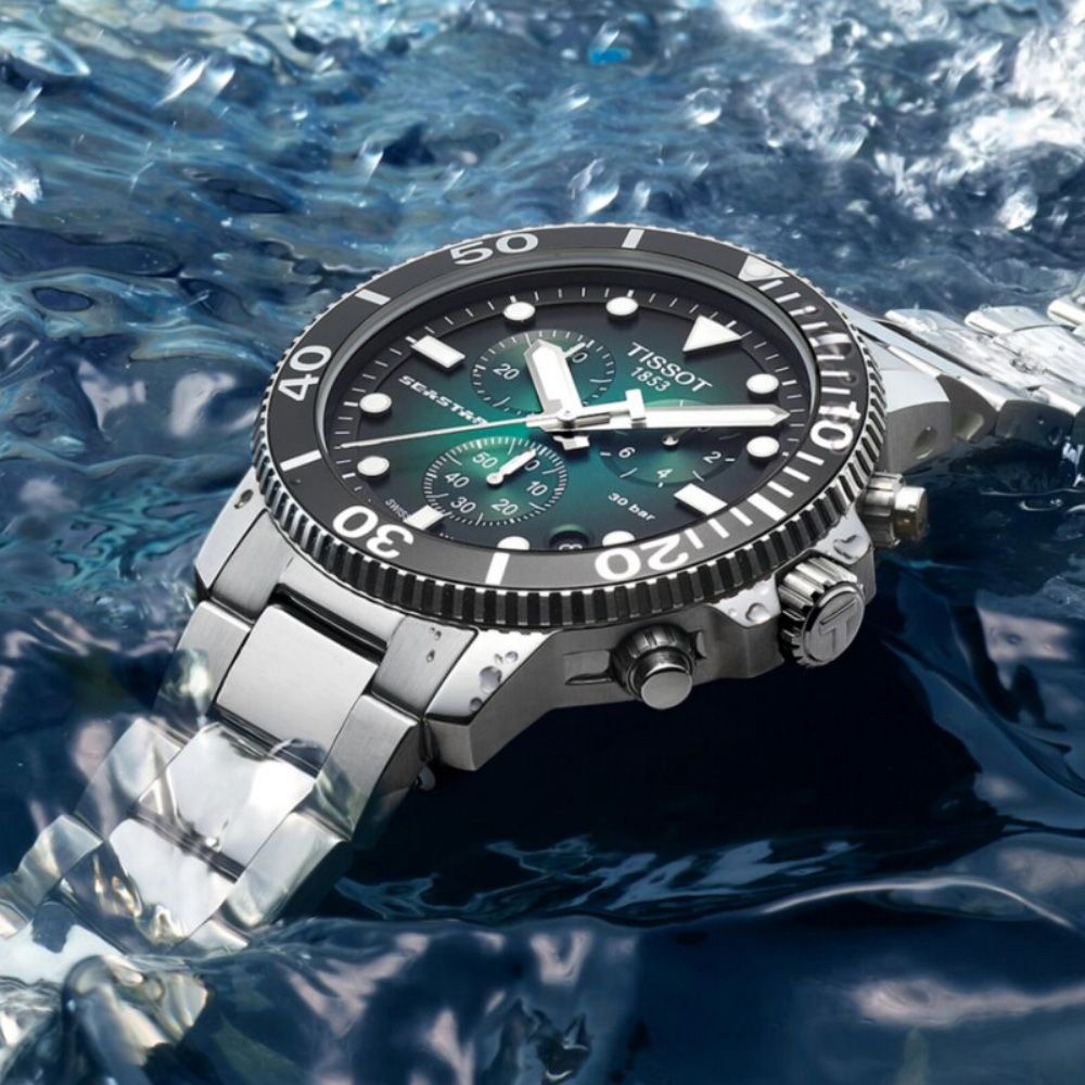 TISSOT 天梭 SEASTAR1000海星系列 300m 潛水計時腕錶 雙11 特惠 455mm / T1204171109101