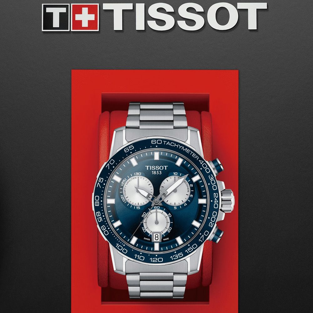 TISSOT 天梭   官方授權 SUPERSPORT 競速賽車運動時尚錶-T1256171104100