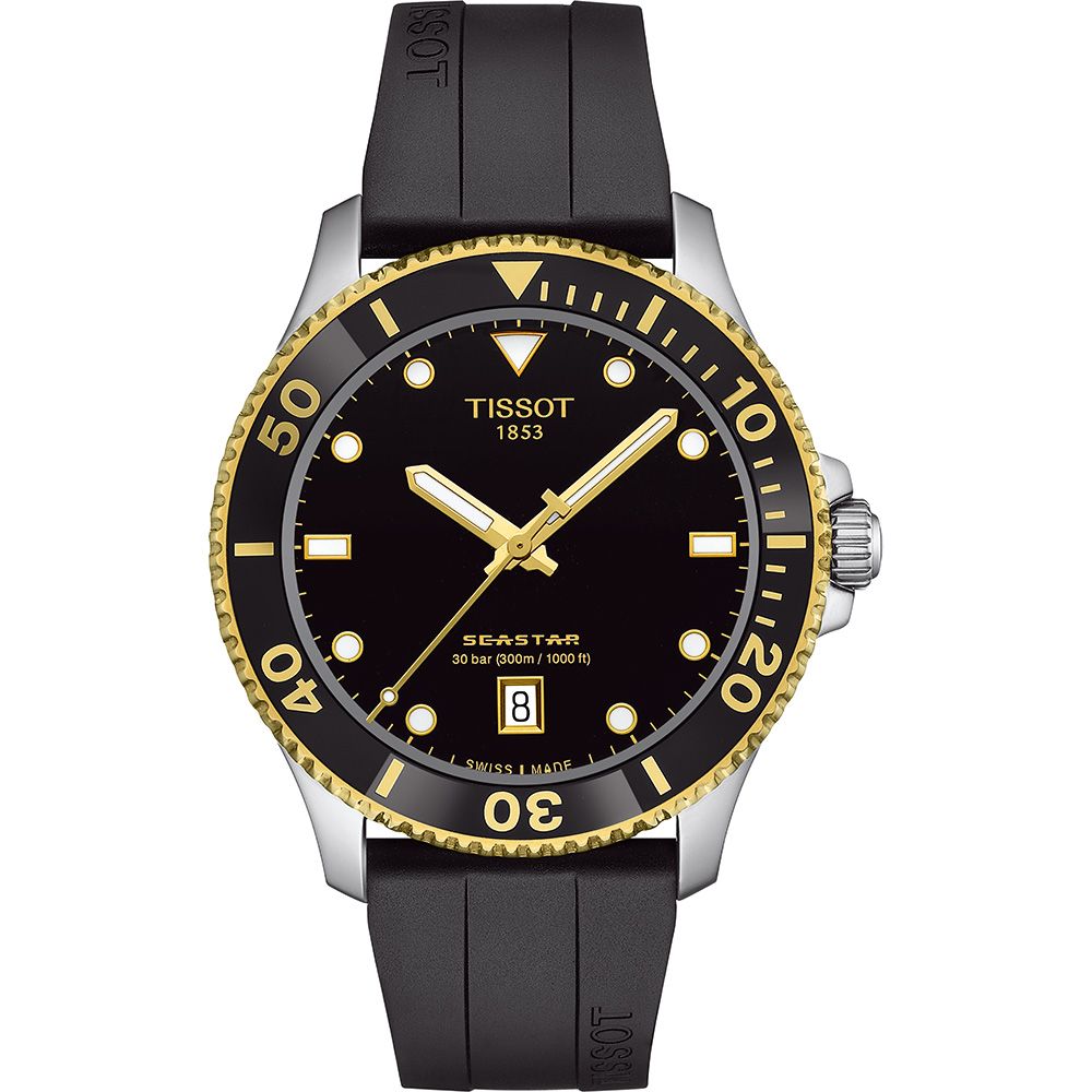 TISSOT 天梭 官方授權 Seastar 1000 海洋之星300米潛水錶 手錶 T1204102705100