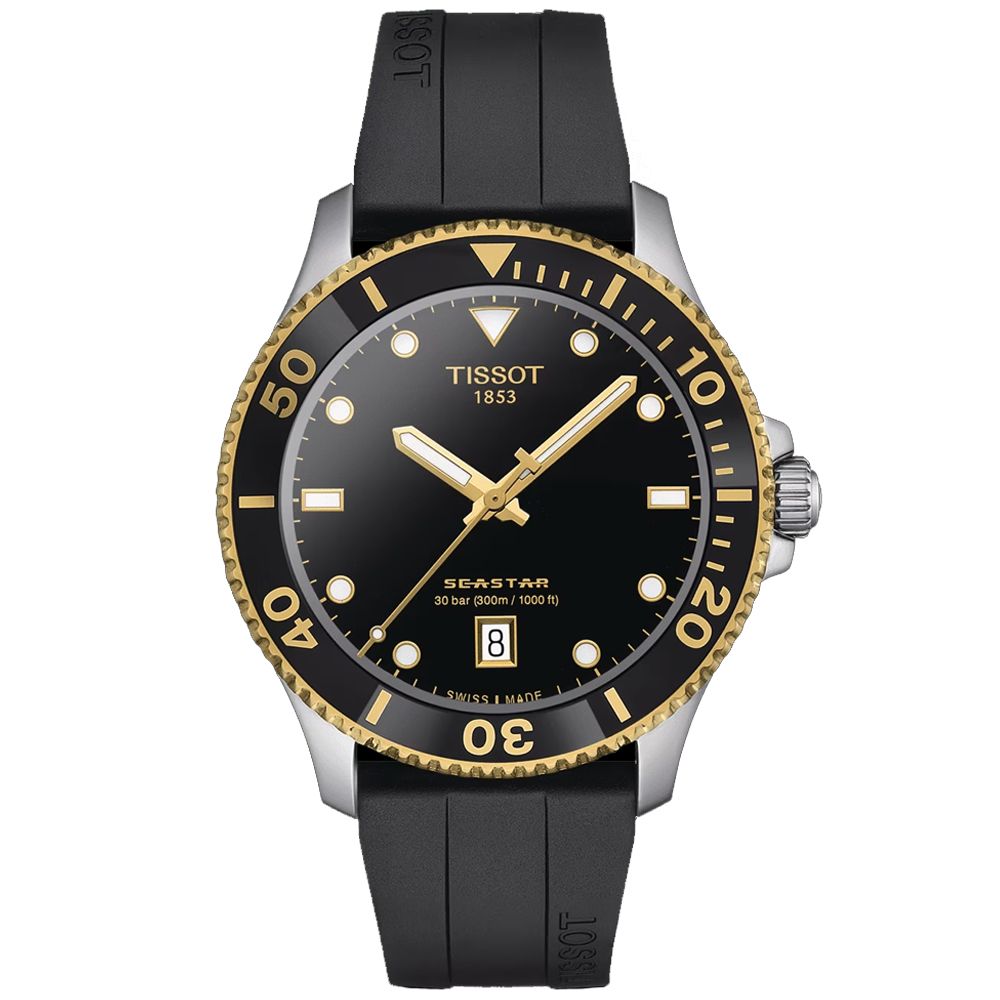 TISSOT 天梭 SEASTAR1000 海洋之星 300米 潛水石英腕錶 雙11 特惠 40mm/T1204102705100