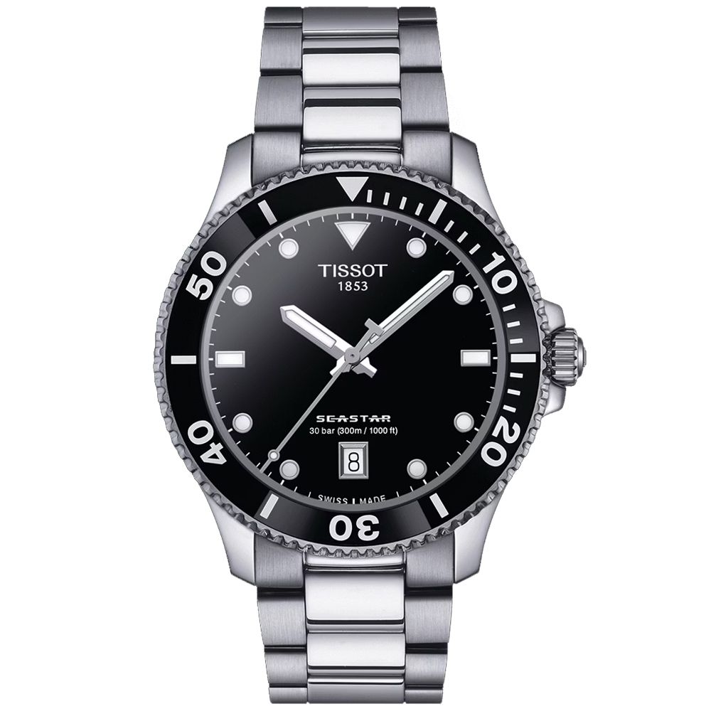 TISSOT 天梭 SEASTAR1000 海洋之星 300米 潛水石英腕錶 禮物推薦 送禮首選 40mm/ T120.410.11.051.00