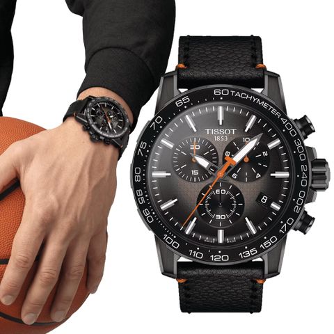 TISSOT 天梭 SUPERSPORT 三眼計時腕錶 雙11 特惠 455mm/T1256173608100