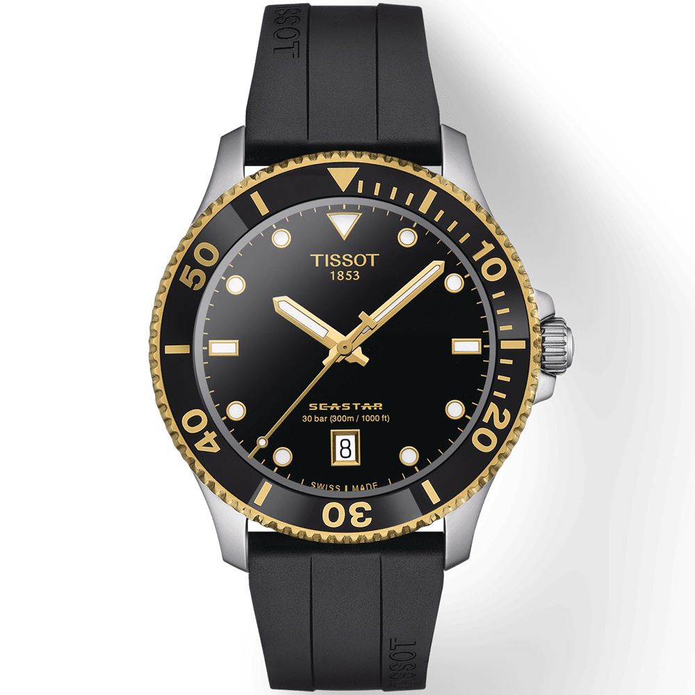 TISSOT 天梭   官方授權 SEASTAR 1000  海星300米潛水錶-T1204102705100/40MM