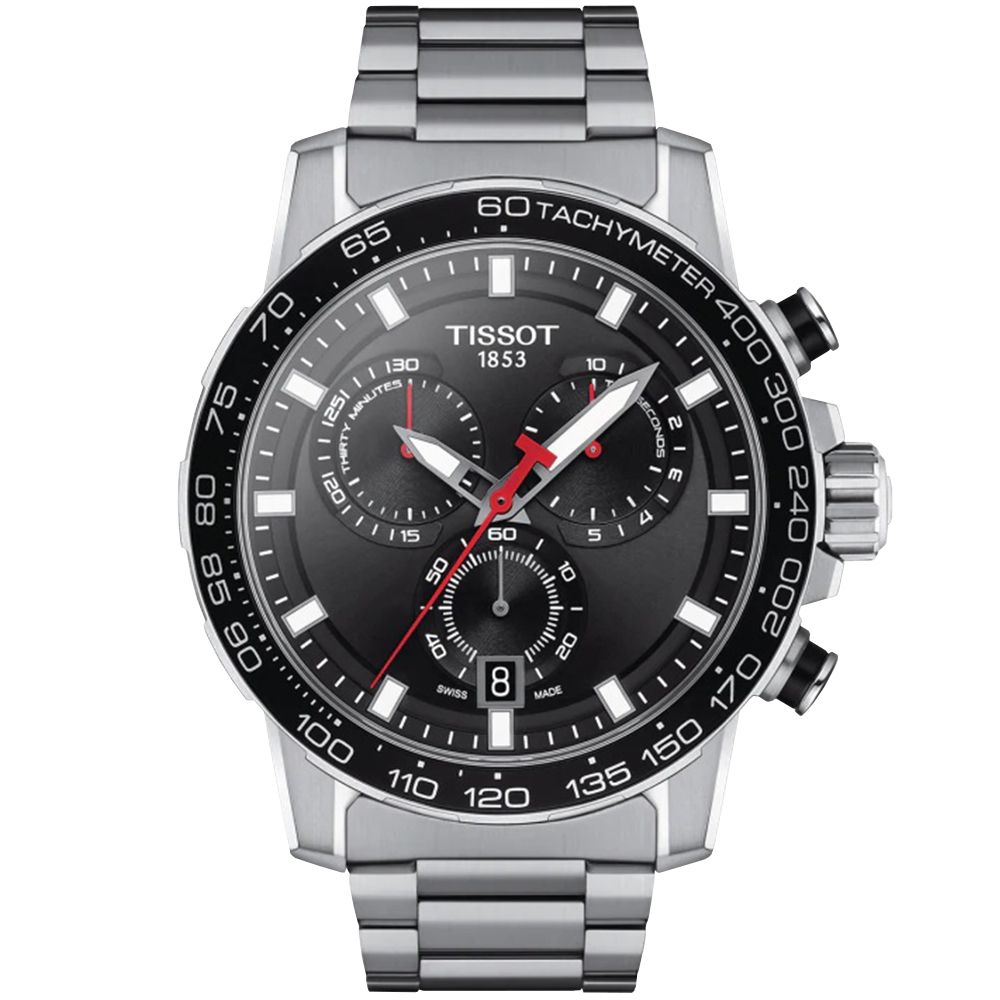 TISSOT 天梭   官方授權 SUPERSPORT CHRONO 三眼計時手錶/45.5mm/T1256171105100