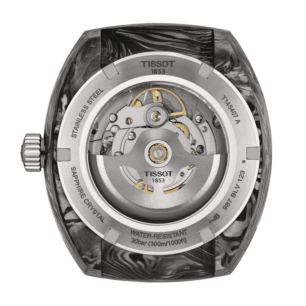 TISSOT 天梭  錶 SIDERAL S 鍛造碳纖維 300米防水機械錶-T1454079705700