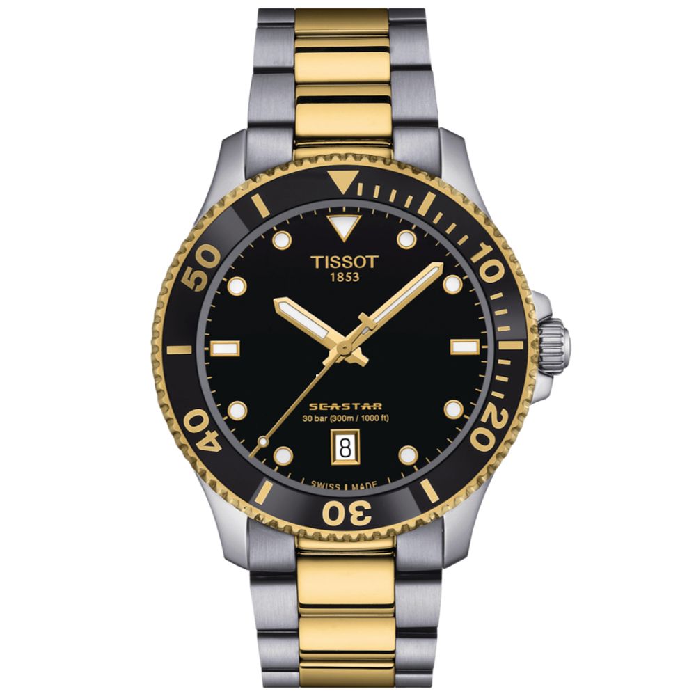 TISSOT 天梭 SEASTAR1000 海洋之星 300米 潛水石英腕錶 雙11 特惠 40mm / T1204102205100