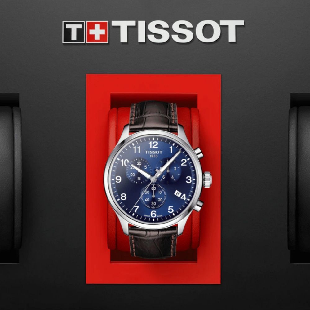 TISSOT 天梭 XL三眼計時腕錶 雙11 特惠 T1166171604700