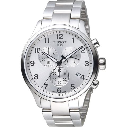 TISSOT 天梭 Chrono XL韻馳系列經典計時腕錶(T1166171103700)45mm