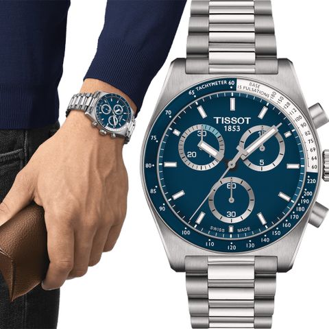 TISSOT 天梭 官方授權 PR516 石英計時手錶 T1494171104100