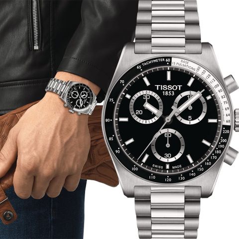 TISSOT 天梭 PR516 石英計時手錶-40mm T1494171105100