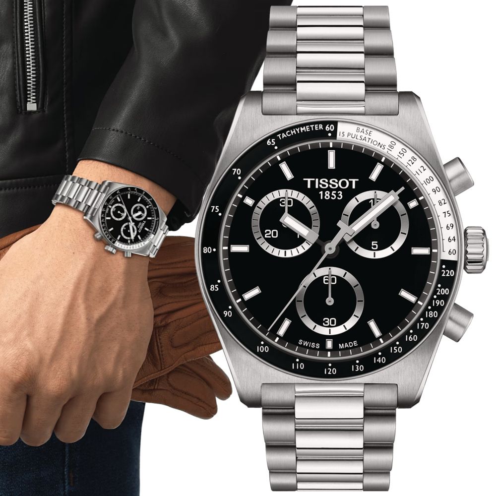 TISSOT 天梭 PRS516 計時石英腕錶 禮物推薦 送禮首選 T149.417.11.051.00