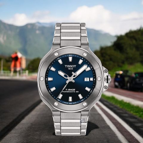 TISSOT 天梭 官方授權 T-Race  摩托車元素動力80小時機械錶 男錶 手錶-T1418071104100