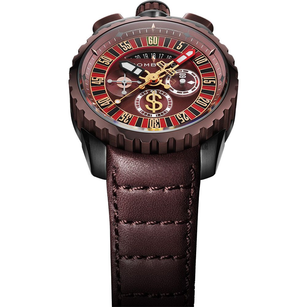 BOMBERG 炸彈錶 BOLT-68 賭神輪盤限量手錶(BS45CHPBRBA.GAM-1.3)