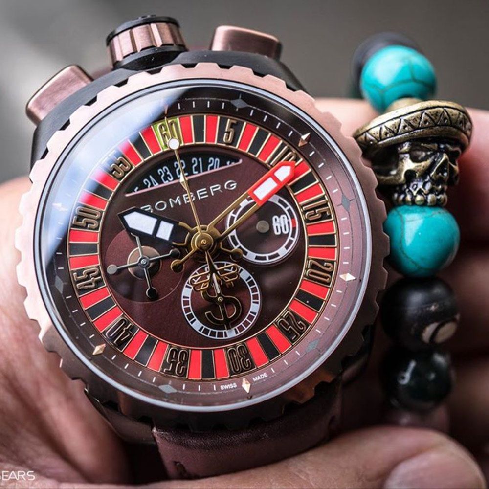 BOMBERG 炸彈錶 BOLT-68 賭神輪盤限量手錶(BS45CHPBRBA.GAM-1.3)