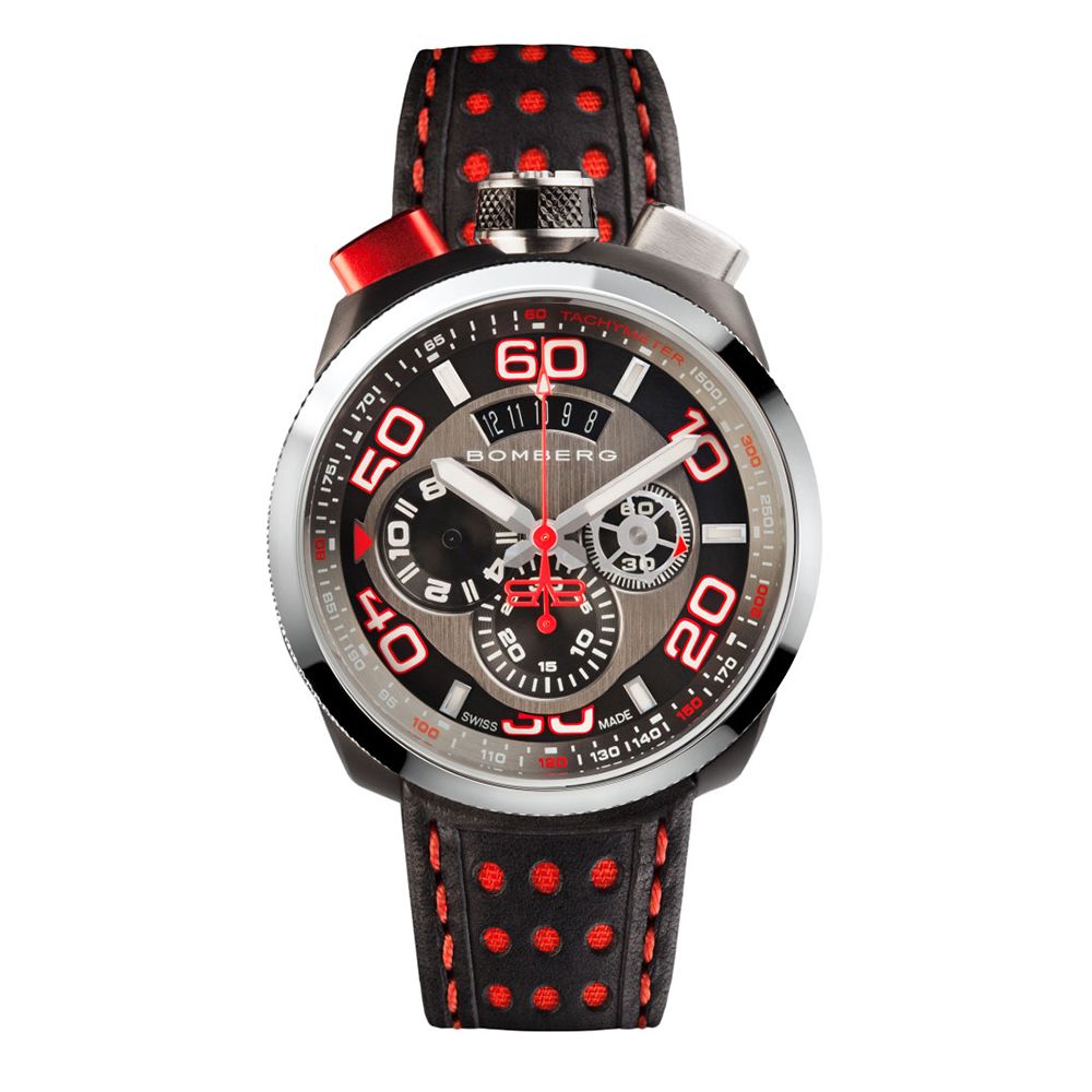 BOMBERG 炸彈錶 BOLT-68 系列 黑紅計時碼錶_BS45CHSP.011.3