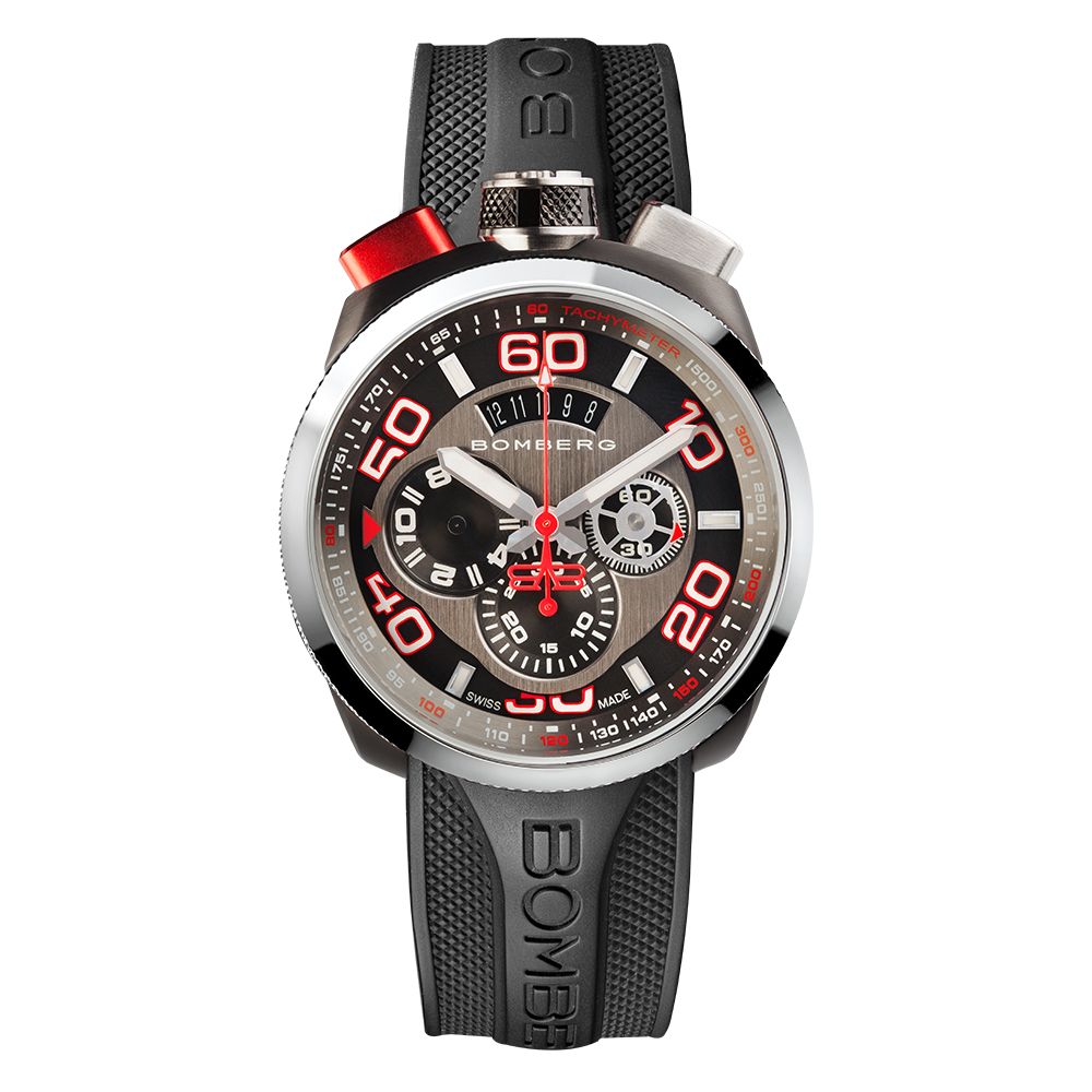 BOMBERG 炸彈錶 BOLT-68 系列 黑紅計時碼錶_BS45CHSP.011.3