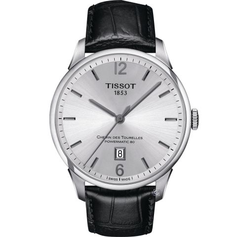 TISSOT 天梭 官方授權 杜魯爾 80小時動力儲存機械錶(T0994071603700)42mm