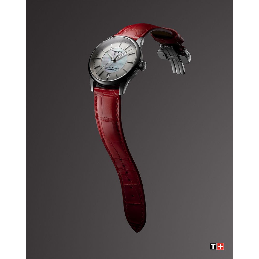 TISSOT 天梭   杜魯爾系列動力80小時機械女錶-34mm T1392071611100