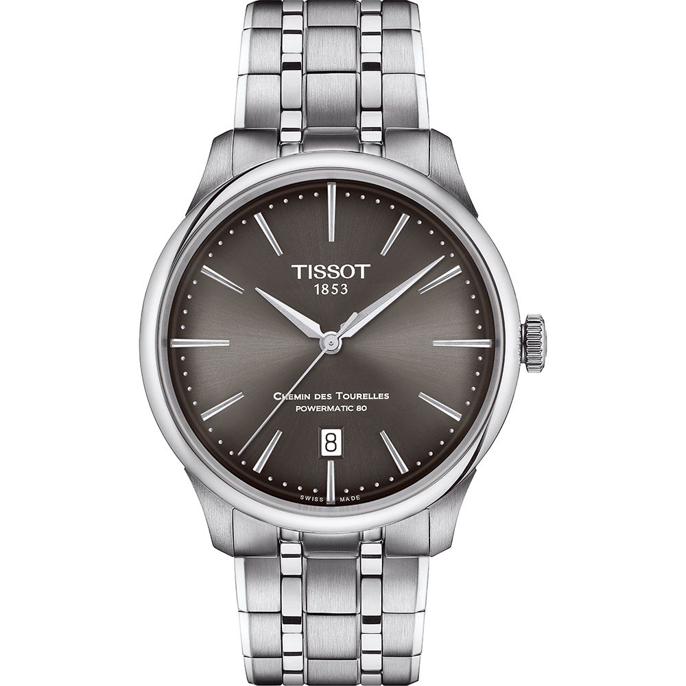 TISSOT 天梭  杜魯爾系列自動手錶 男錶 39MM T1398071106100