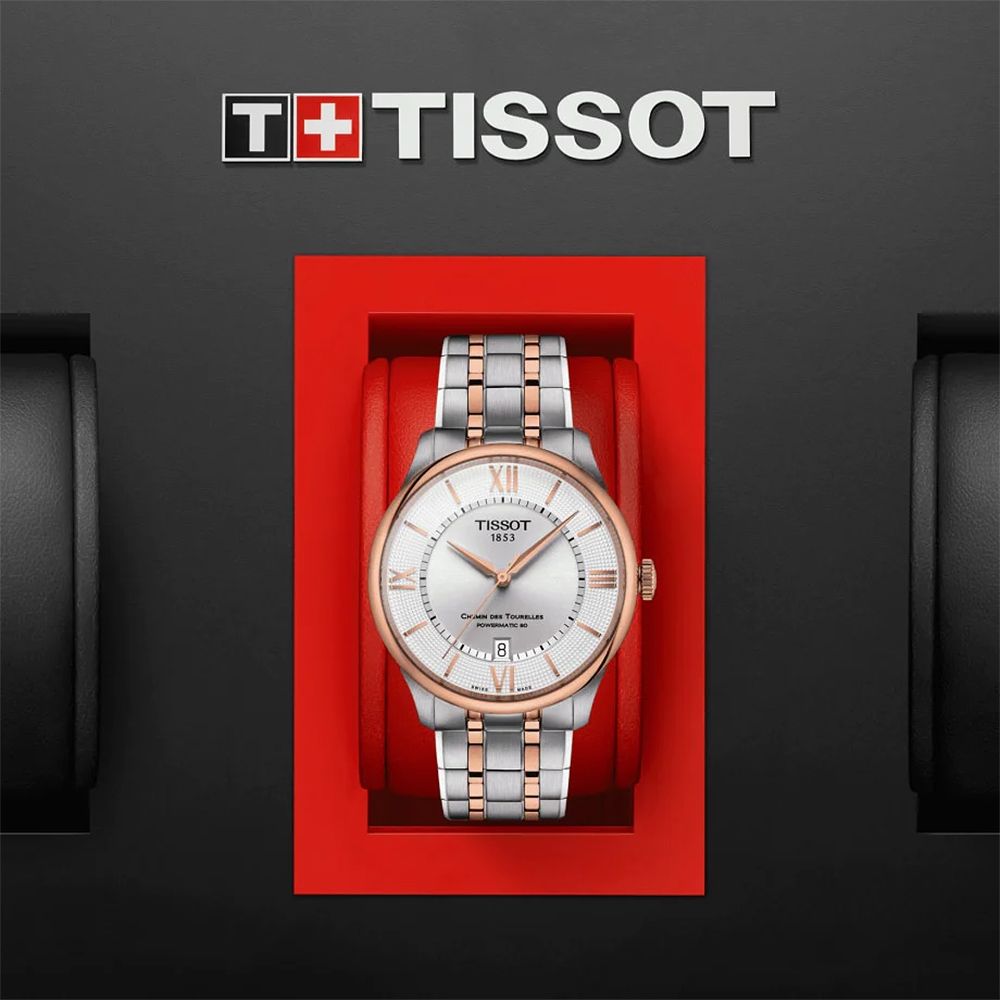 TISSOT 天梭  杜魯爾系列自動手錶 男錶 39MM T1398072203800