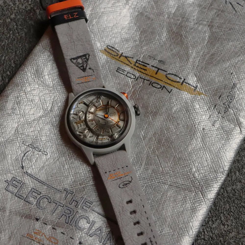 THE ELECTRICIANZ  Nylon NOMAD Z 限量300只 發電機電路發光時尚錶(ZZ-C1C 01-CLG)45mm