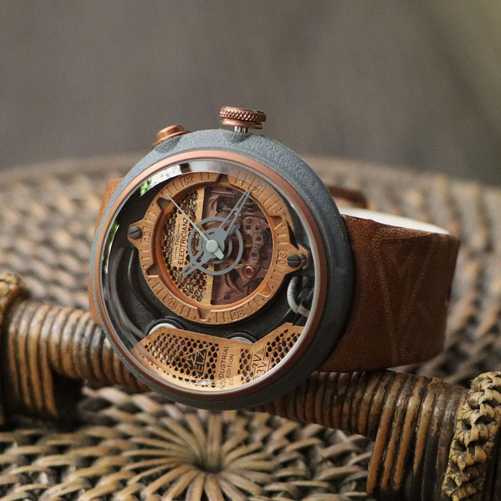 THE ELECTRICIANZ   THE COPPER X - EDITION 電路發光機械錶-ZZ-D1C 02-CLC/棕47MM