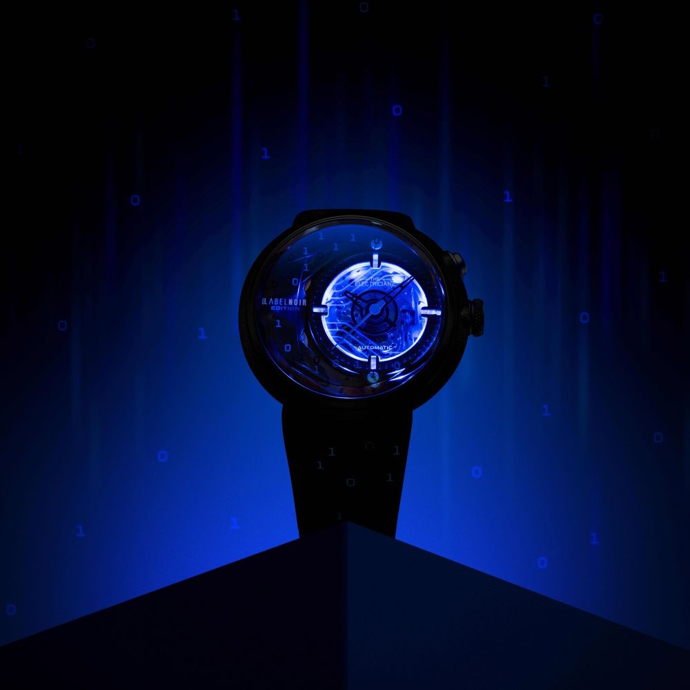 THE ELECTRICIANZ 發電機 ELZ x Label Noir Limited 藝術機械錶 男錶-ZZ-D1C/01-CLD