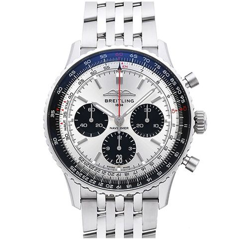 BREITLING 百年靈 Navitimer B01 Chronograph航空計時腕表(AB0138241G1A1)x銀面x43mm