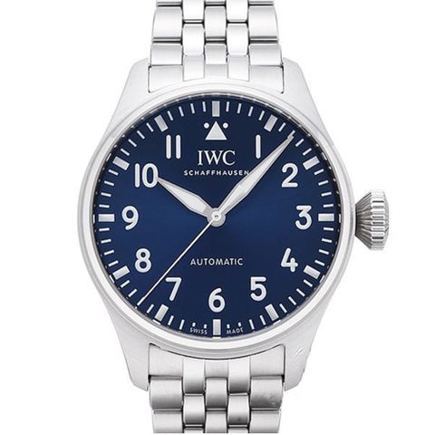 IWC 萬國 錶(IW329304)大型飛行員藍面鏈帶款x43mm