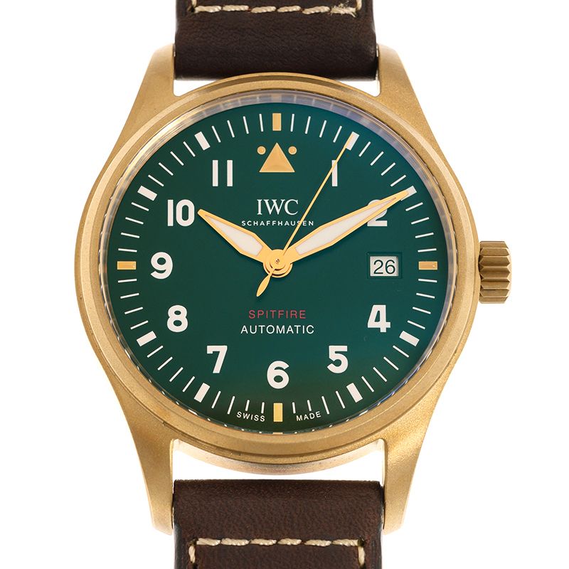 IWC 萬國  錶 噴火戰機飛行員皮帶款(IW326802)x青銅x39mm