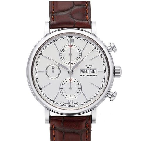 IWC 萬國 Portofino柏濤菲諾經典計時皮帶款(IW391027) x咖啡皮帶x42mm