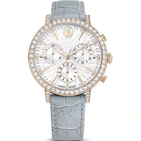 SWAROVSKI 施華洛世奇 Matrix Tennis Chrono 計時手錶-36mm灰色 5702851